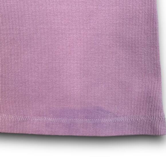NEW Electric & Rose Racerback Ribbed Tank Top Lavender Stretch Cotton Small - Picture 4 of 7